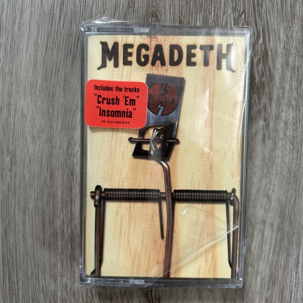 Megadeth Risk Cassette Tape Capitol Records VTG 1999 Heavy Metal Hard Rock